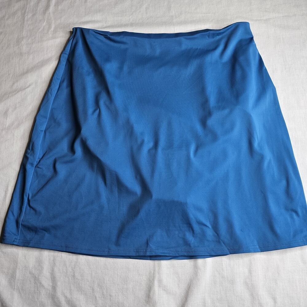Land's End Swim Skort Womens Sz 14 Light Blue Ready To Wear Resort Summer